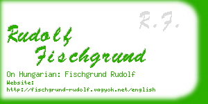 rudolf fischgrund business card